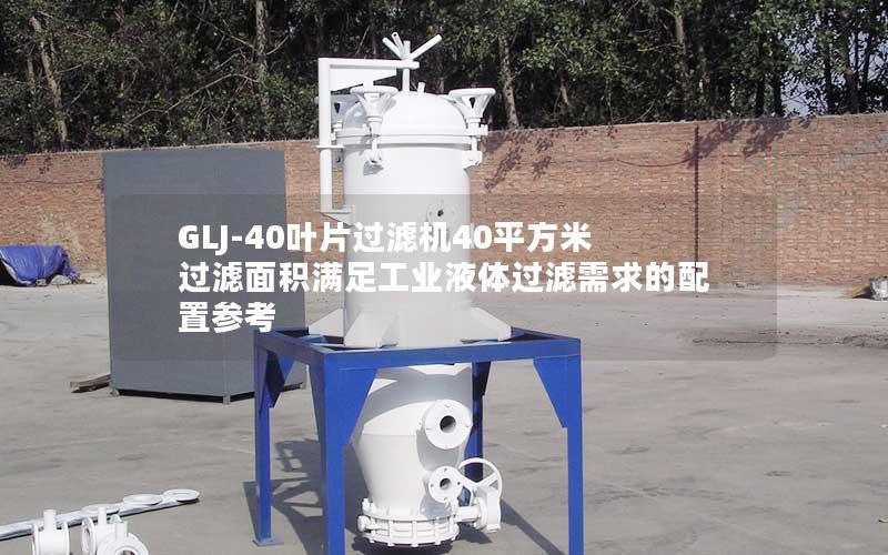 GLJ-40叶片过滤机40平方米过滤面积满足工业液体过滤需求的配置参考