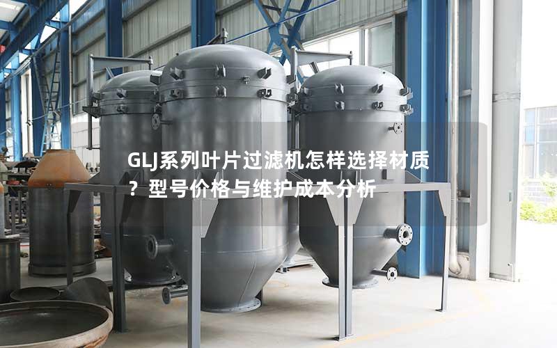 GLJ系列叶片过滤机怎样选择材质？型号价格与维护成本分析