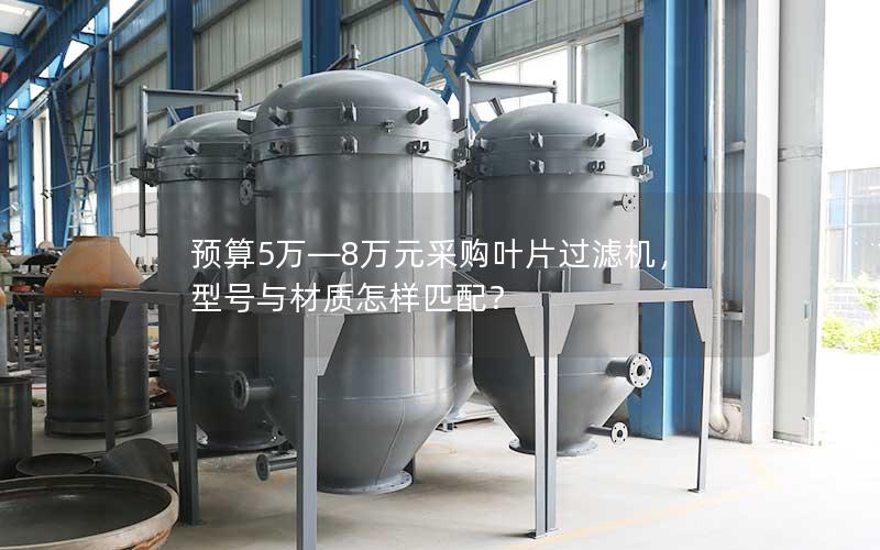 预算5万—8万元采购叶片过滤机，型号与材质怎样匹配？