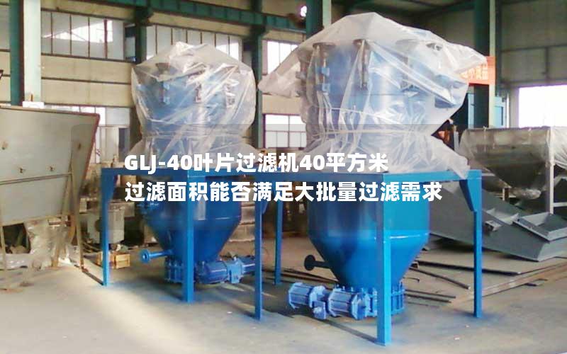 GLJ-40叶片过滤机40平方米过滤面积能否满足大批量过滤需求 GLJ-40叶片过滤机40平方米过滤面积能否满足大批量过滤需求