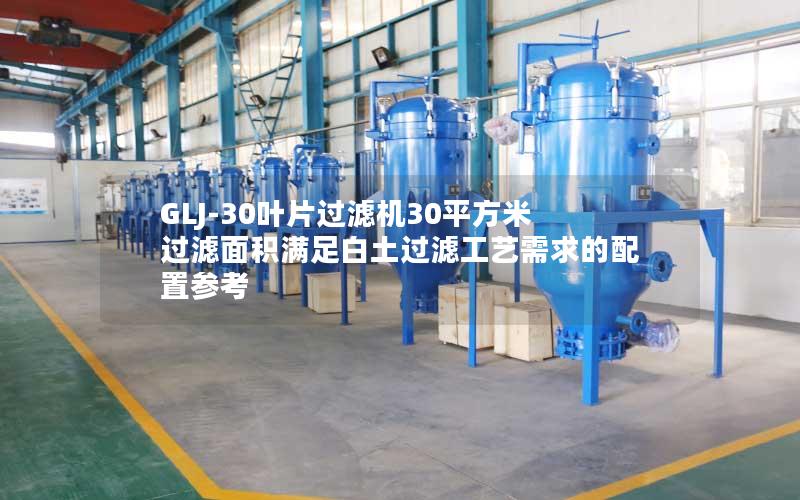 GLJ-30叶片过滤机30平方米过滤面积满足白土过滤工艺需求的配置参考 GLJ-30叶片过滤机30平方米过滤面积满足白土过滤工艺需求的配置参考