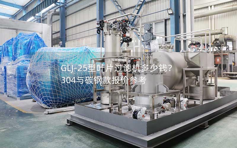 GLJ-25型叶片过滤机多少钱？304与碳钢款报价参考