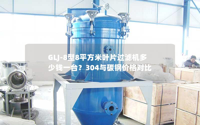 GLJ-8型8平方米叶片过滤机多少钱一台？304与碳钢价格对比